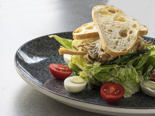 Caesar salad with chicken