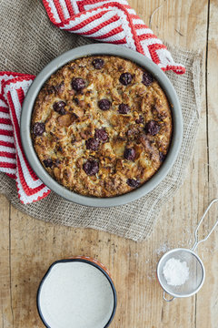 Food: Kirschenmichel, hessian bread pudding with Vanilla Sauce