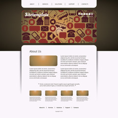 Fototapeta premium Website Template 
