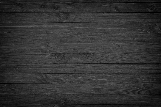 Fototapeta black wooden background or gloomy wood grain texture