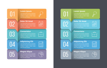 Five Steps Infographics