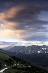 Sunrise over the Rocky Mountains of Colorado
