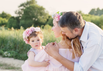 happy family outdoor