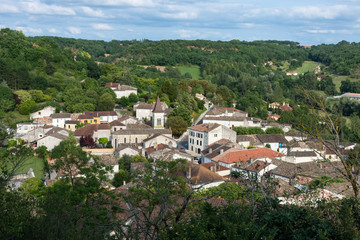 Fototapeta na wymiar Village de Montcuq, Lot, France