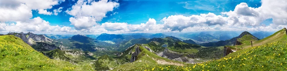 Fototapete Panoramafotos Berge Alpen Achensee Österreich