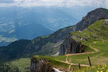Fototapeta na wymiar Berge Alpen Achensee Österreich