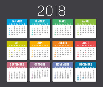 Calendrier Agenda 2018