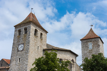 Fototapeta na wymiar Église Saint-Barthélemy, Lauzerte, Quercy