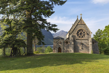 Fototapeta na wymiar Glenfinnan church, Scotland