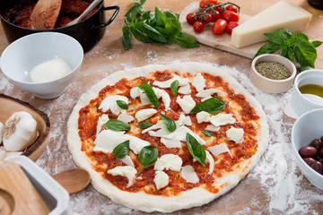fresh home made pizza