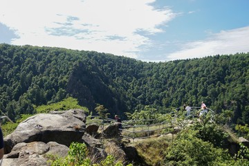 Naklejka premium Harz Thale Okertal Berg Felz