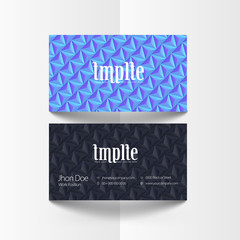 business card template, elegant and modern design