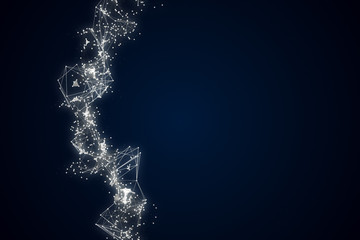 Obraz premium Abstract background of technology from digital connections 3d illustration