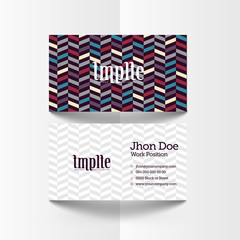 business card template, elegant and modern design