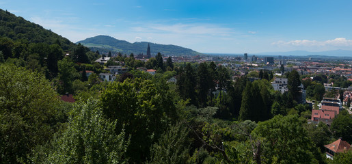 Fototapeta na wymiar Blick auf Freiburg