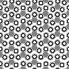 Hand Spinners Seamless pattern. Vector illustration on white background. Monochrome background