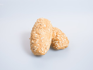 bread or oat bread on the background.