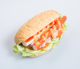 sandwich or health sandwich on the background.