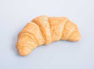 croissant or tasty croissant on the background.