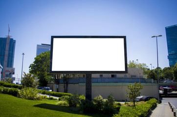 A blank billboard