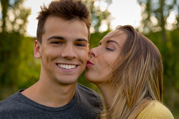 Fototapeta premium The joy of being in love