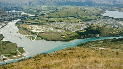 vallée à côté de Queenstown (Nouvelle-Zélande)