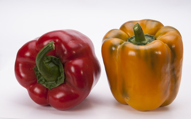 red and yellow pepper