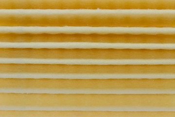 texture of the material of the air filter