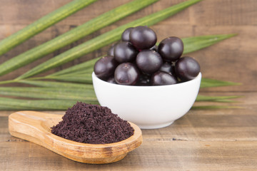 The amazon acai fruit (Euterpe oleracea)