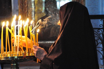 Naklejka premium Katoliczka, Jerozolima, Izrael, sierpień 2011.