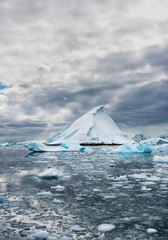 Icebergs along the Antarctic Peninsula