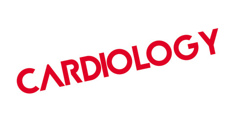 Cardiology rubber stamp. Grunge design with dust scratches. Effects can be easily removed for a clean, crisp look. Color is easily changed.
