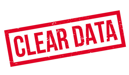 Clear Data rubber stamp. Grunge design with dust scratches. Effects can be easily removed for a clean, crisp look. Color is easily changed.