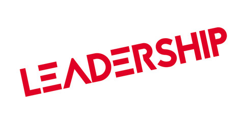 Leadership rubber stamp. Grunge design with dust scratches. Effects can be easily removed for a clean, crisp look. Color is easily changed.
