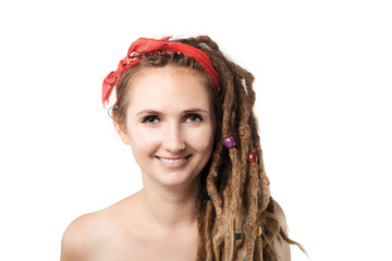 girl with dreadlocks