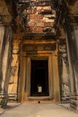 Fototapeta na wymiar Door of Angkor Wat, Cambodia