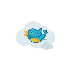 Blue and Yellow Bird