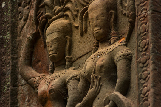 Statues of Angkor Wat, Cambodia