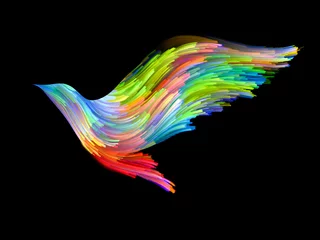 Fototapeten Bird and Color © agsandrew