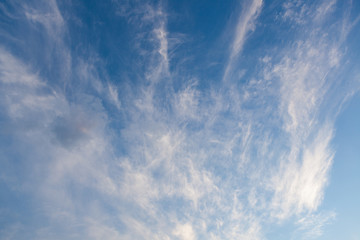 Cirrus clouds sky scape