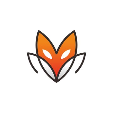 lotus fox logo illustration