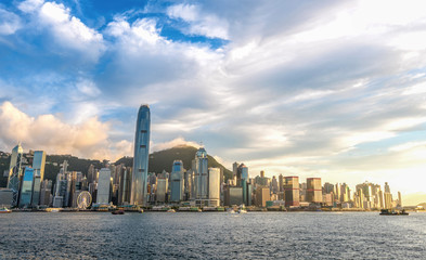 Victoria Harbour, Hong Kong view point.