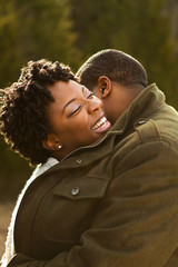 Fototapeta premium Portrait of an African American loving couple.