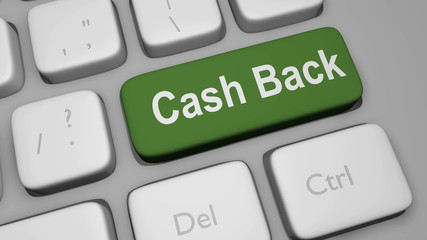 Cash back online shopping concept