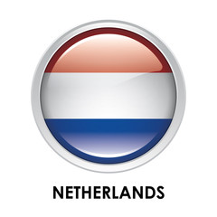 Round flag of Netherlands