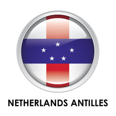 Round flag of Netherlands Antilles