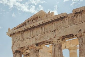 Parthenon Frieze Sculpture on the Acroplis, Athens, Greece