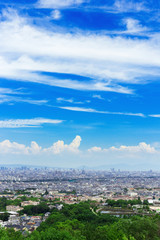 郊外の展望 街並み