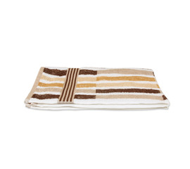 colorful towels isolated on white background