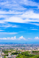 郊外の展望 街並み